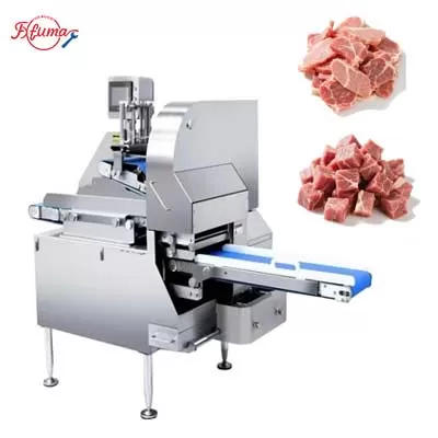 2in1 Automatic Stew Meat Beef Sirloin Cubes Dicing and Frozen Meat Slicing Machine 2in1 Automatic Stew Meat Beef Sirloin Cubes Dicing and Frozen Meat Slicing Machine