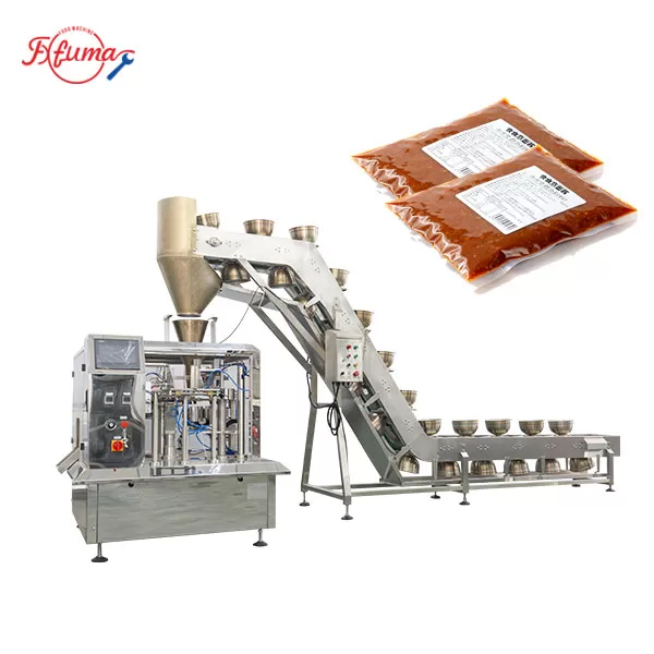 Industrial Bowl Conveyor with Weighing Packaging Machine Automated Filling Line Industrial Bowl Conveyor with Weighing Packaging Machine Automated Filling Line