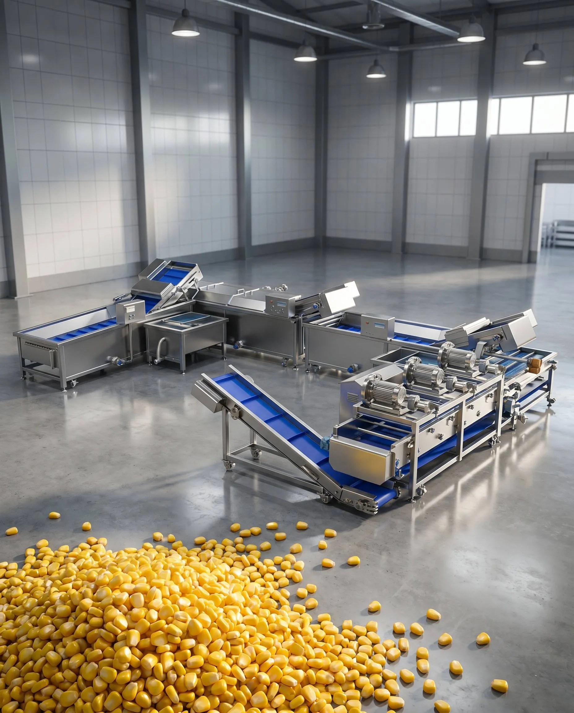 Industrial Corn Kernel Processing Line Guide | FUMA MACHINE Industrial Corn Kernel Processing Line Guide | FUMA MACHINE