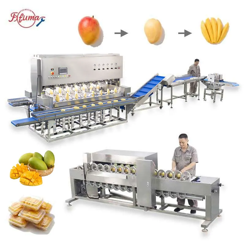 Mango Peeling, Pitting, Slicing Machine for Mangoes Process Plant Mango Peeling, Pitting, Slicing Machine for Mangoes Process Plant