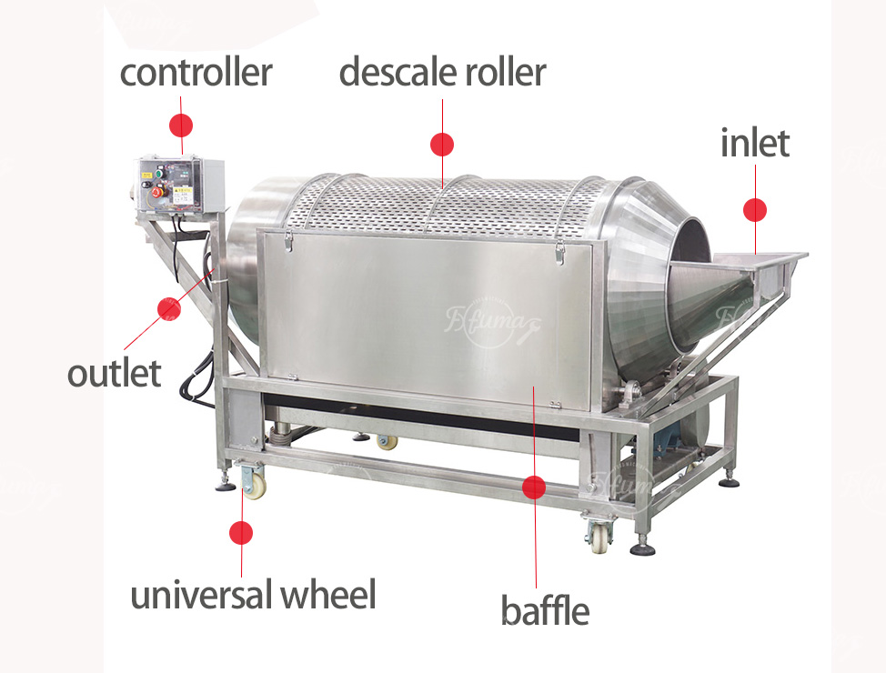 FXFM Rotary drum fish scaler machine